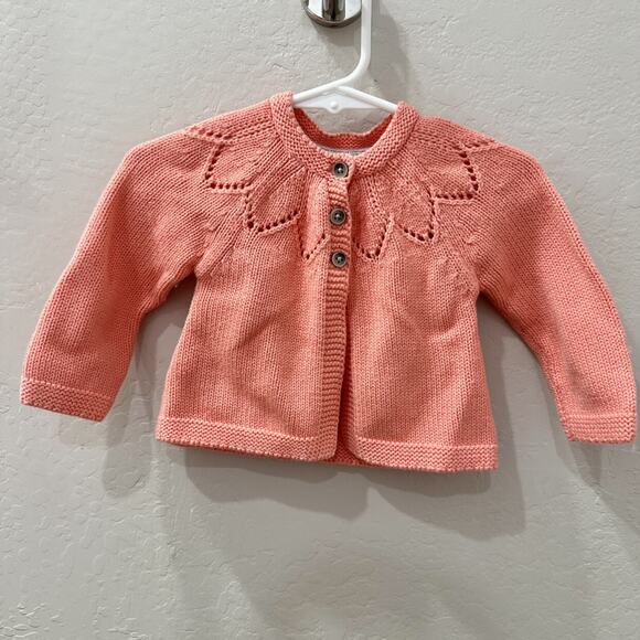 Baby Boden Peach Knit Cardigan Sweater - Picture 1 of 5